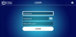Login iptv stream player